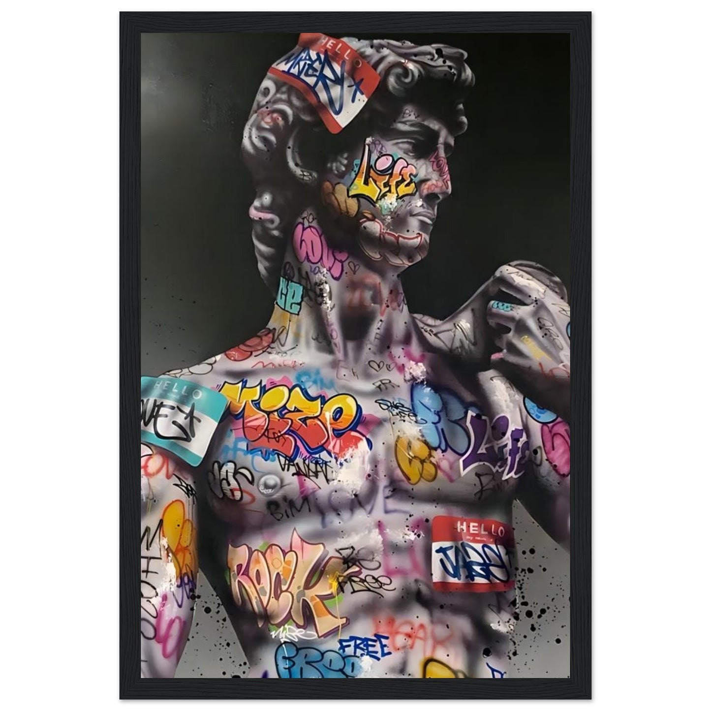 David von Michelangelo - Graffiti-Kunst - Poster