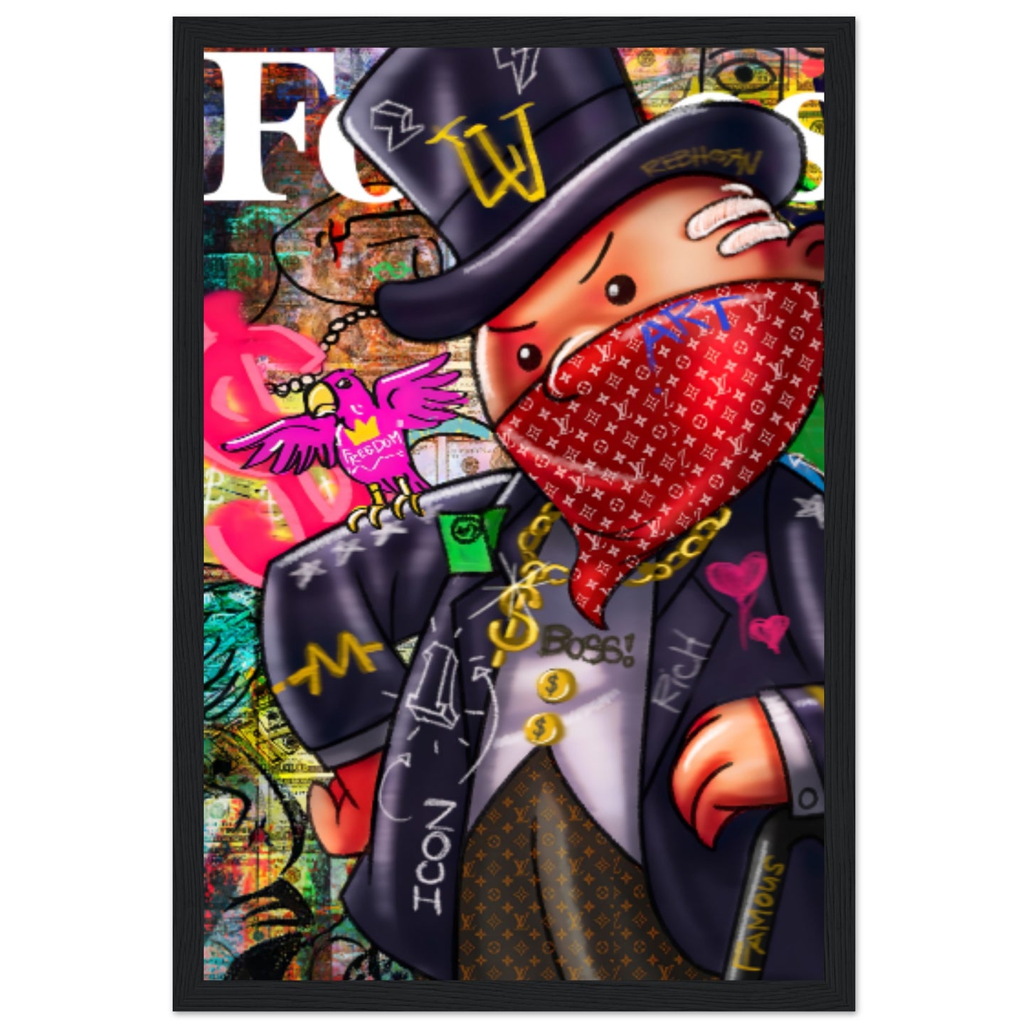 Mr. Monopoly - Graffiti Art - Poster