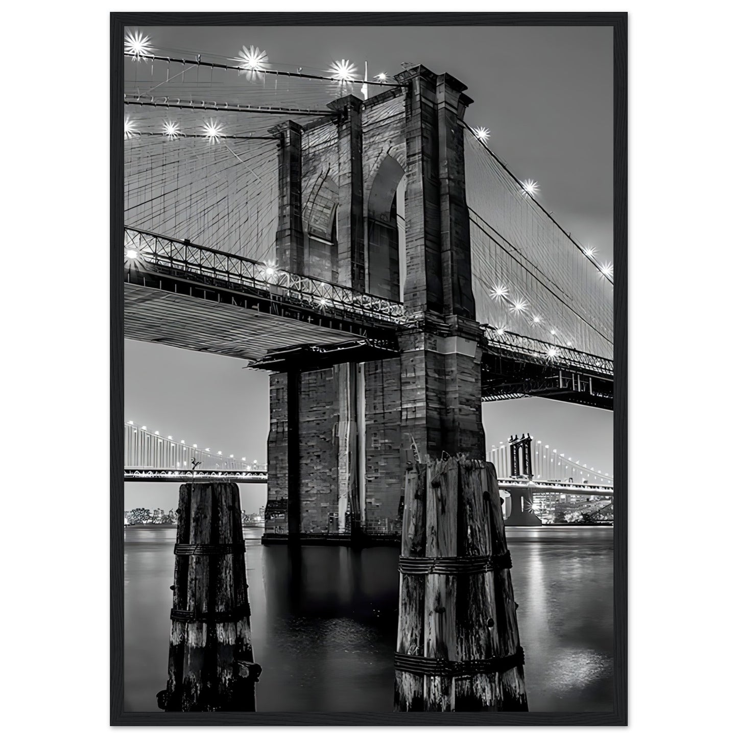 NewYork Bridge - Retro Art - Poster