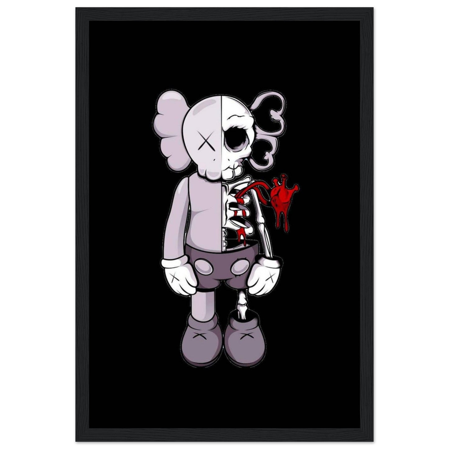 skeleton - Kaws - Poster