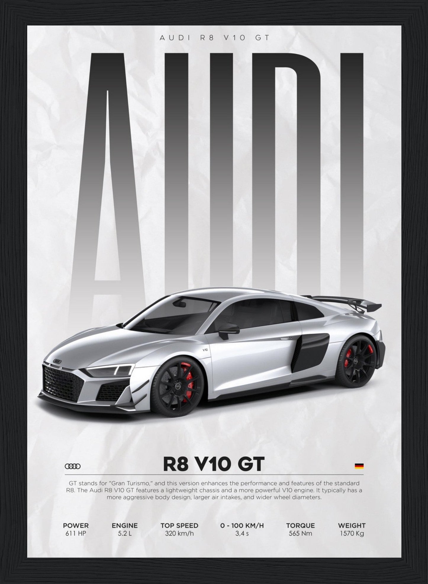 Audi - R8 - Poster – Posters-4u