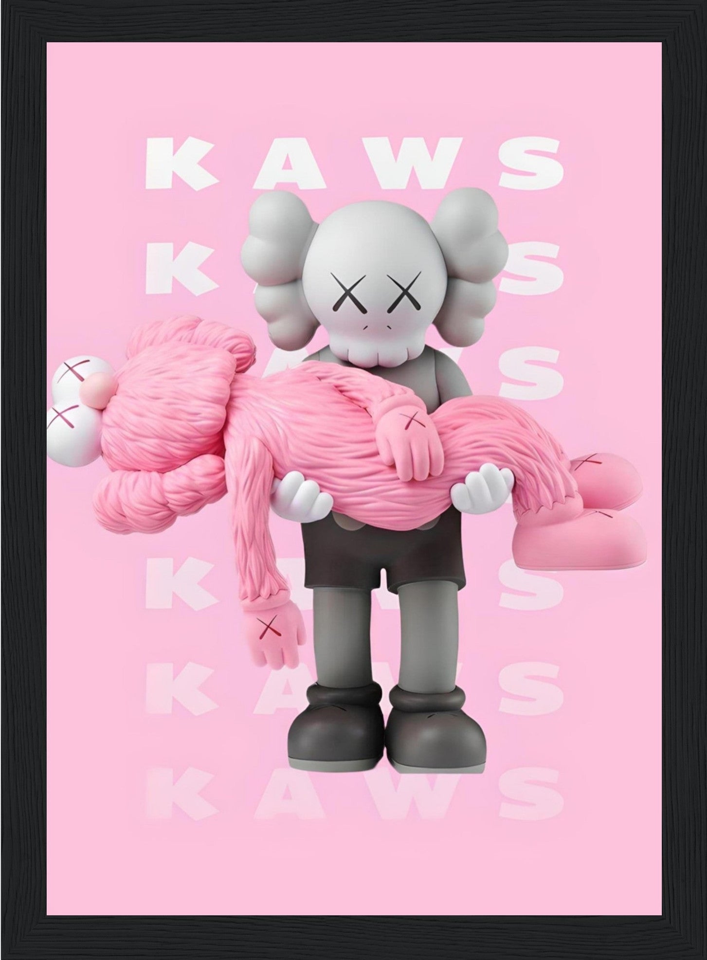 Pink Kaws - Death - Posters – Posters-4u