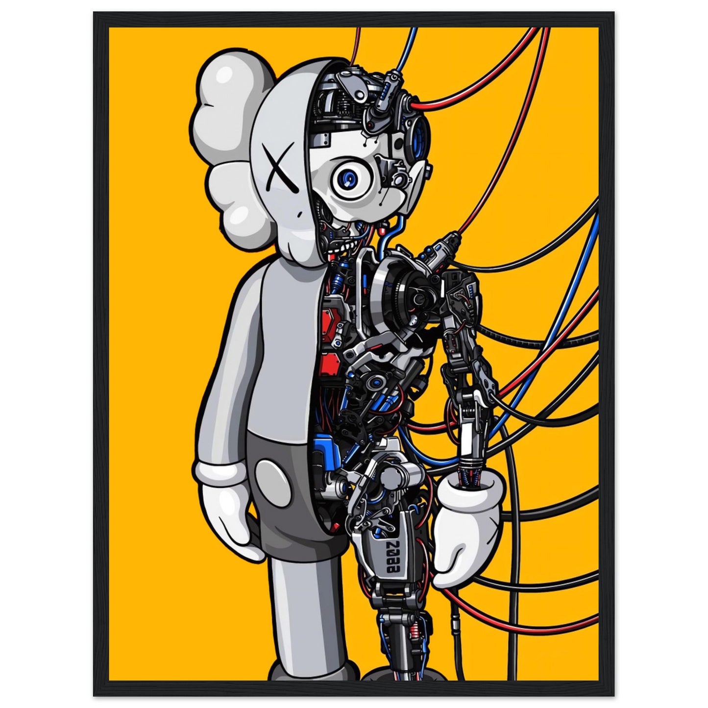 Robot - Kaws - Poster