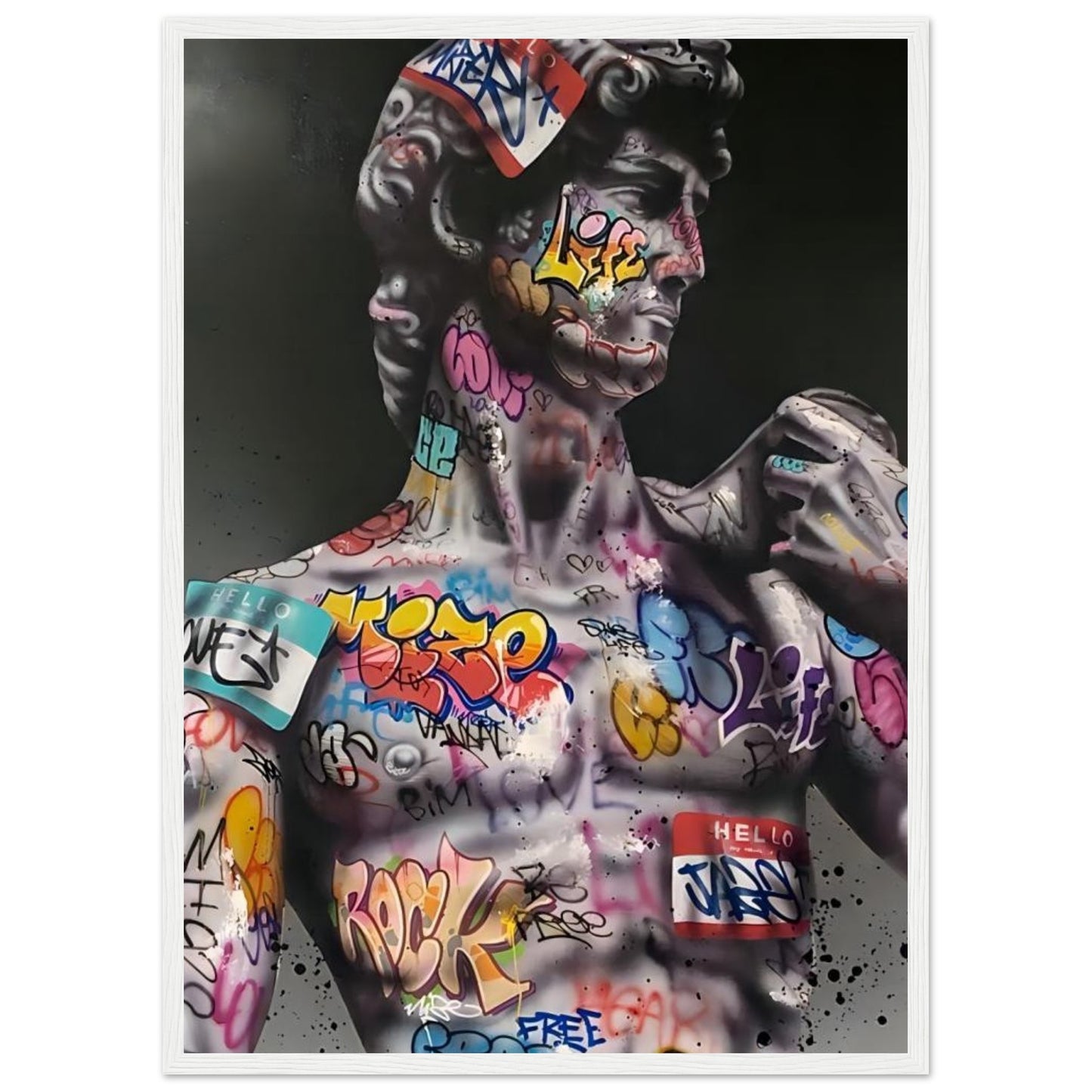 David von Michelangelo - Graffiti-Kunst - Poster