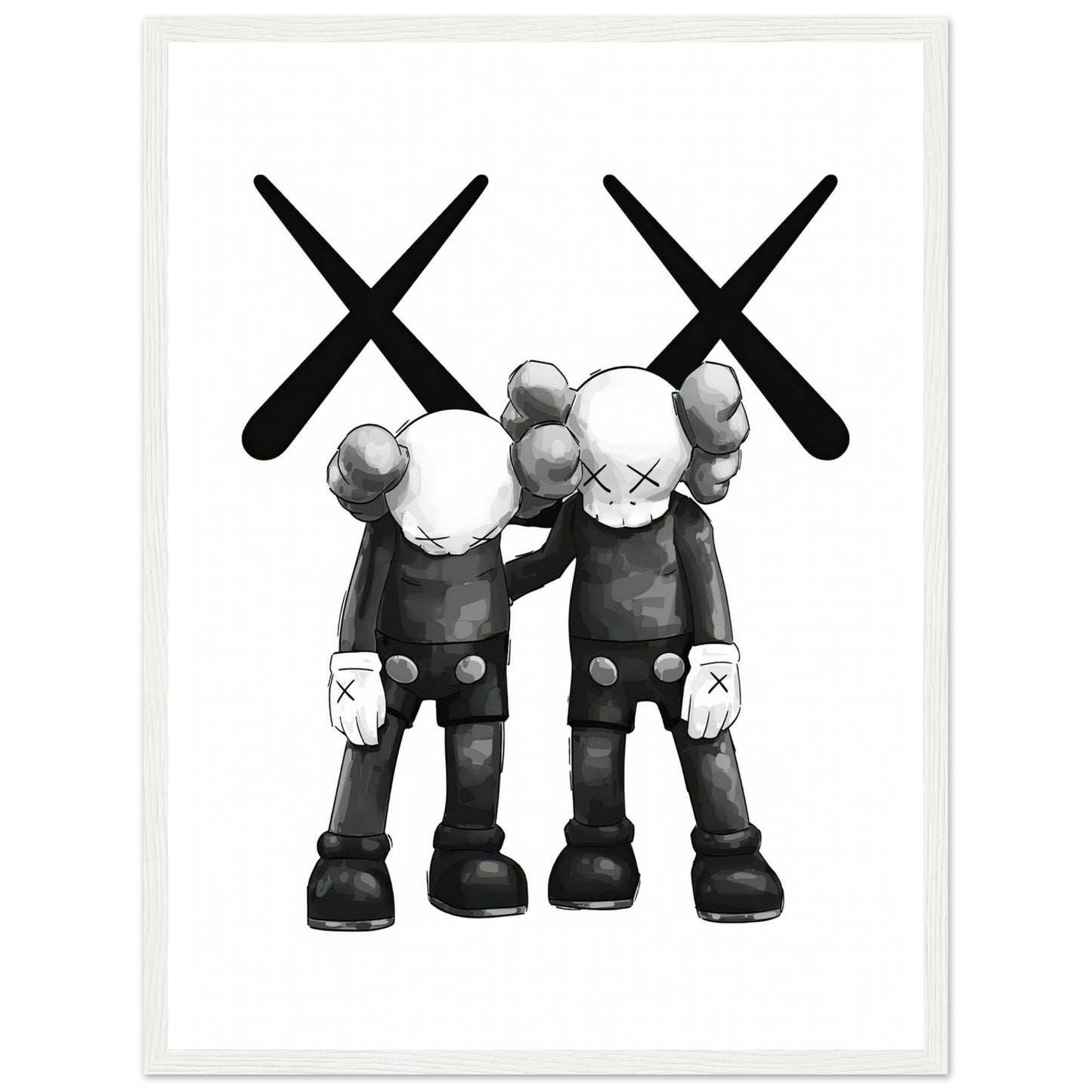 Schwarz&Weiß - Kaws - Poster