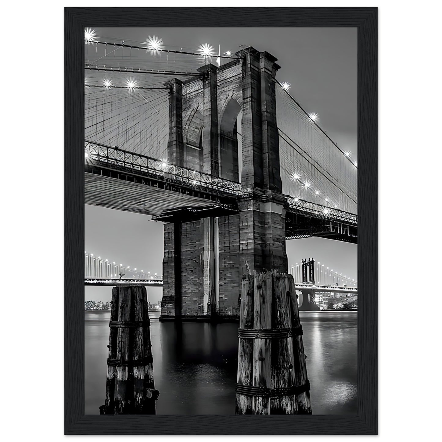 NewYork Bridge - Retro Art - Poster