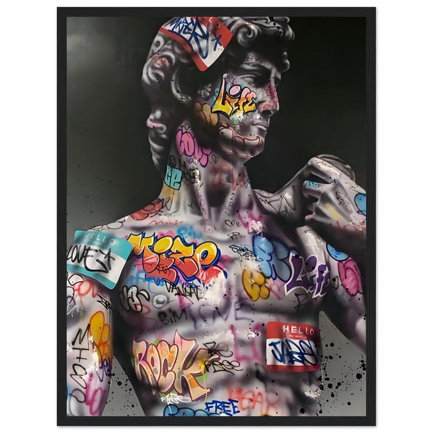 David von Michelangelo - Graffiti-Kunst - Poster