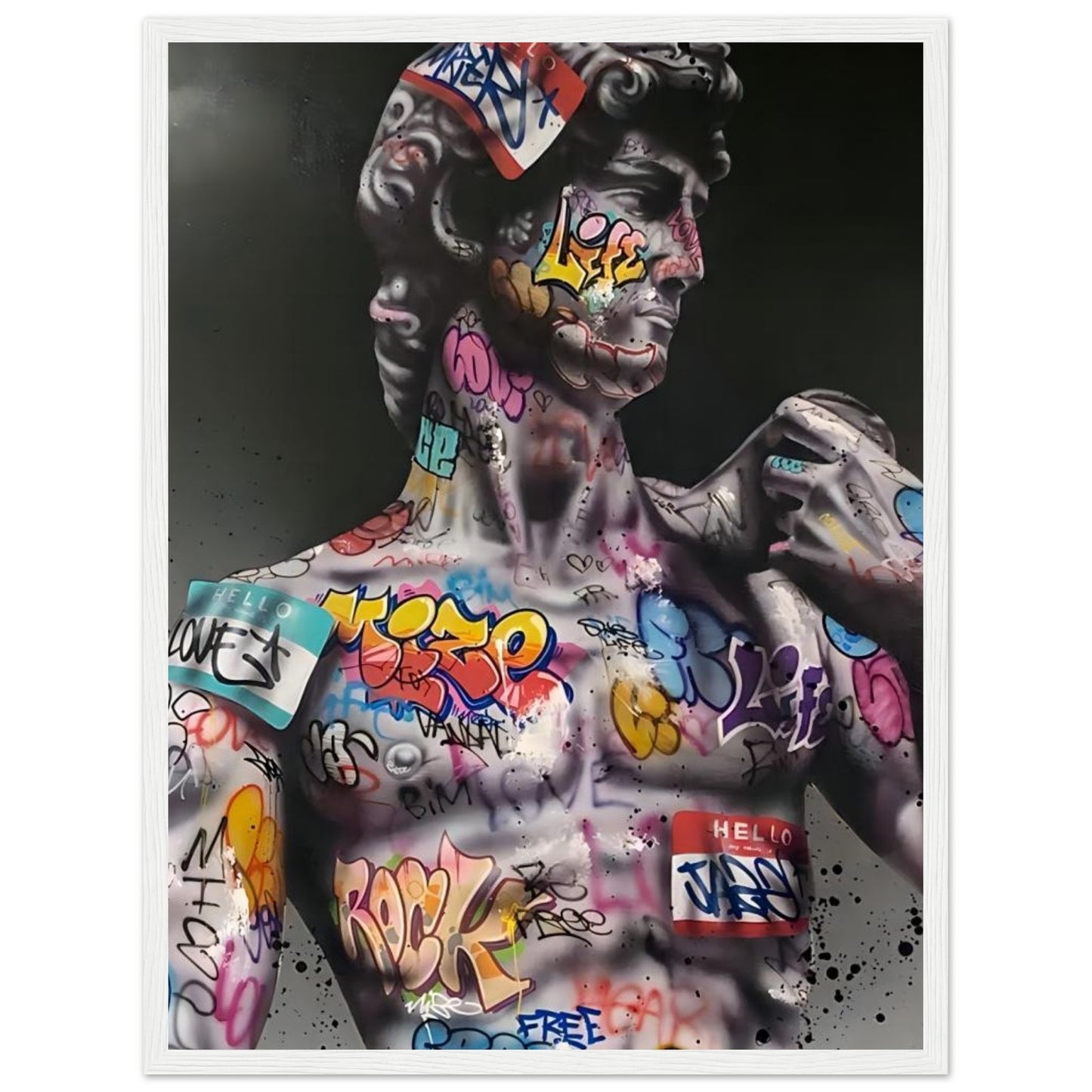 David von Michelangelo - Graffiti-Kunst - Poster