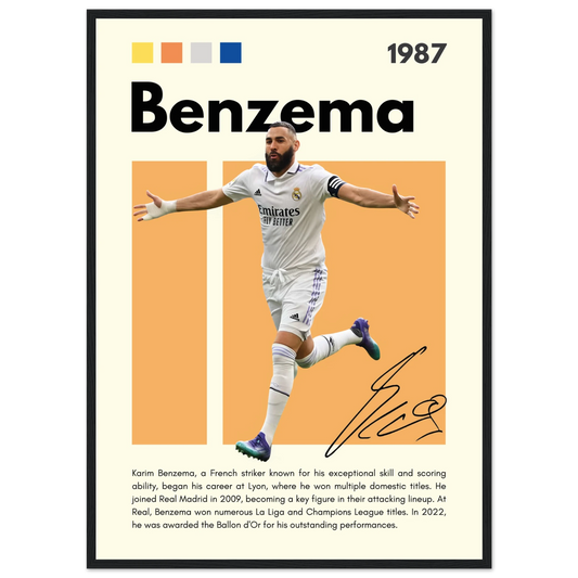 Benzema – Football – Poster