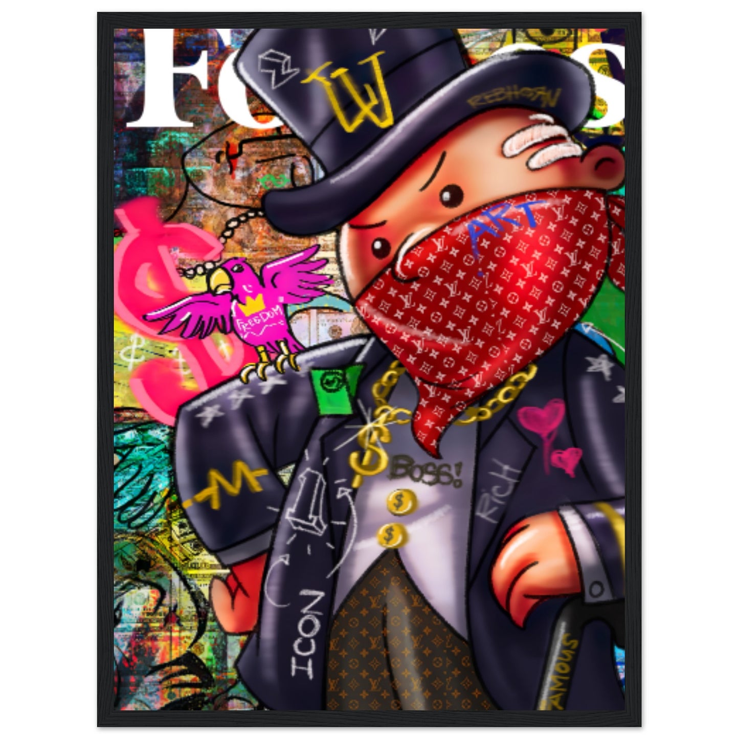 Mr. Monopoly - Graffiti Art - Poster