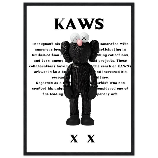 Black - Kaws - Poster