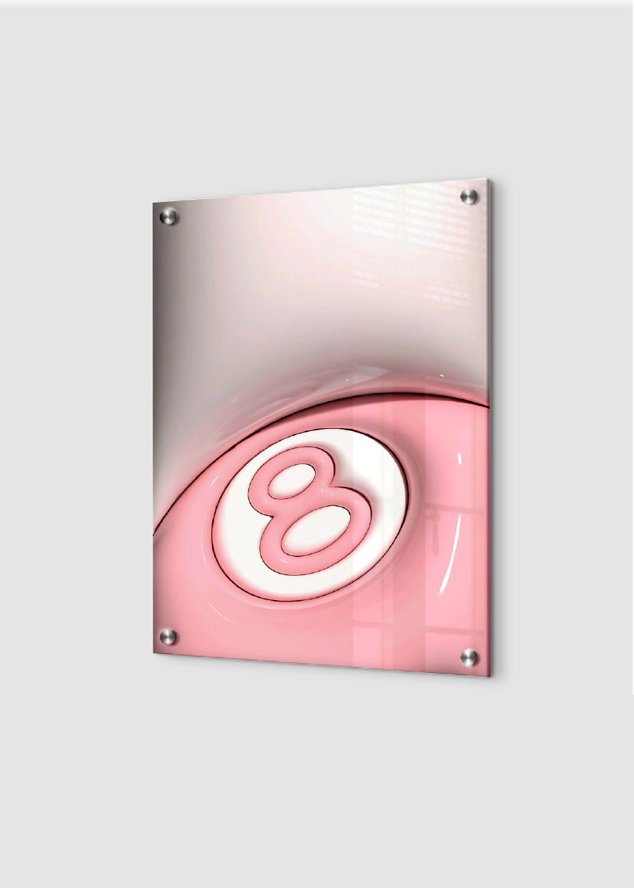 Pink 8ball - 3D - Art