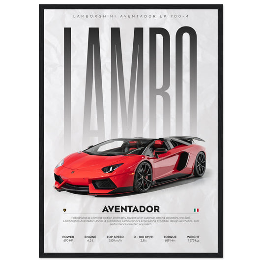 Lamborghini - Aventador - Poster