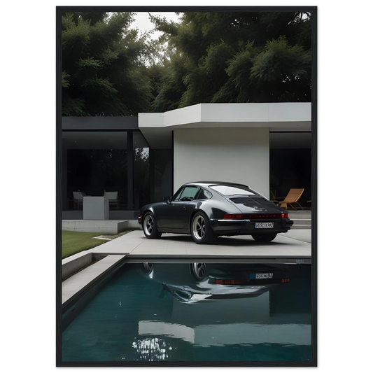 Porsche – 911 Poolside Reflection – Poster