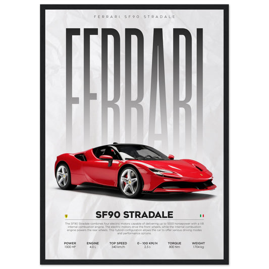 Ferrari - SF90 - Poster