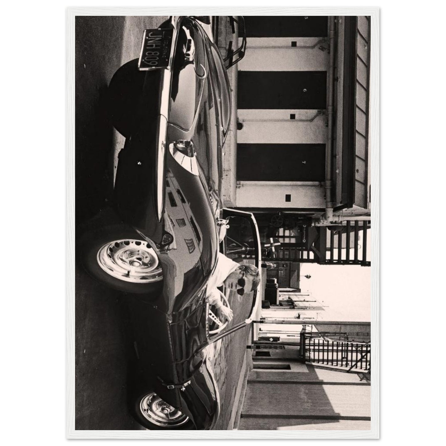Altes Cabrio - Retro-Kunst - Poster
