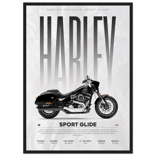 Sport Glide - Harley - Poster