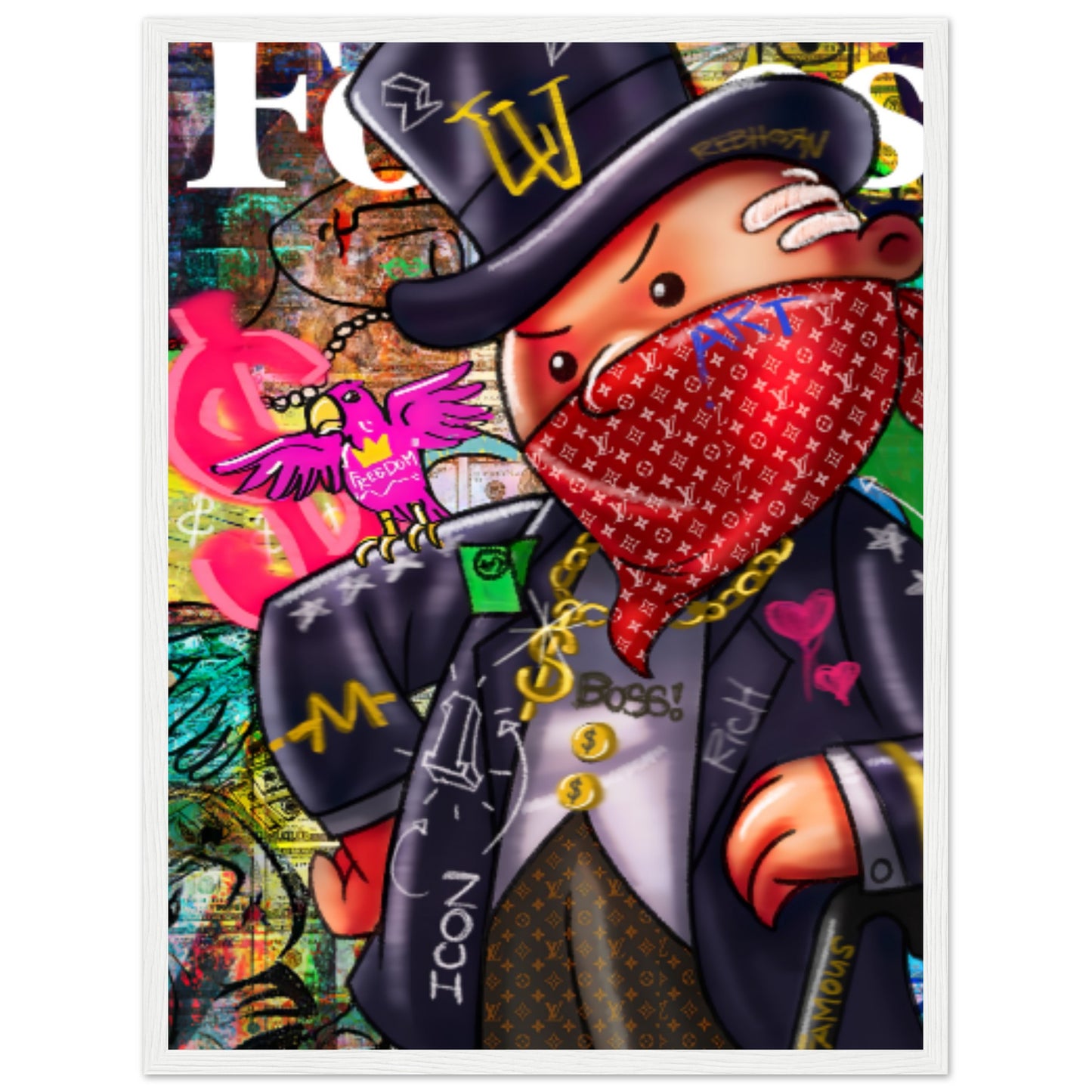 Mr. Monopoly - Graffiti Art - Poster