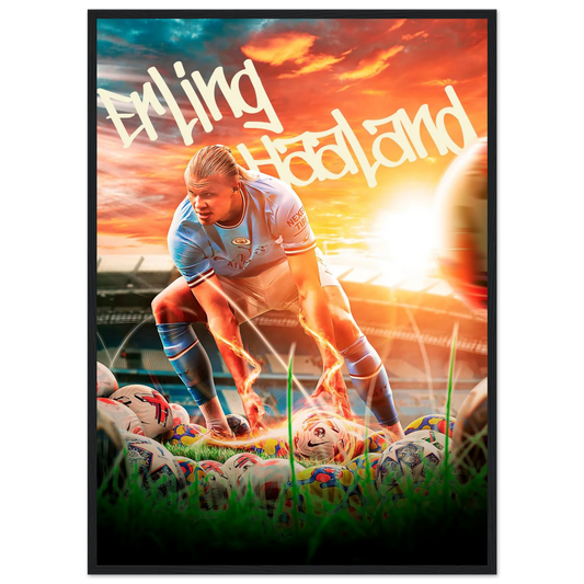 Erling Haaland Power Strike – Football – Poster