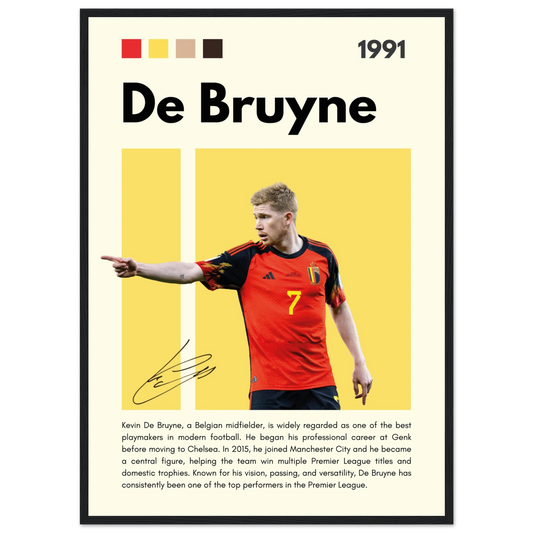 Kevin De Bruyne – Football – Poster