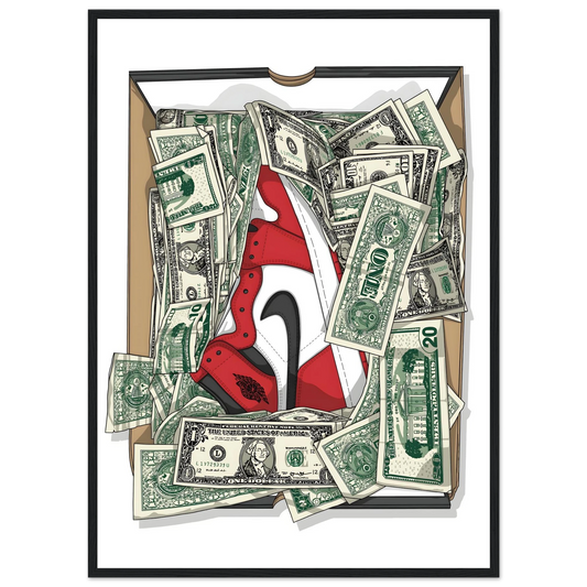 Jordan 1 Chicago Money Box – Sneaker – Poster