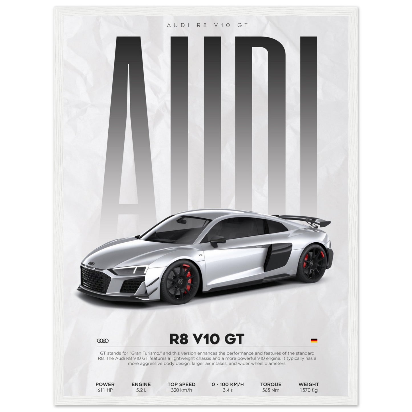 Audi - R8 - Poster – Posters-4u