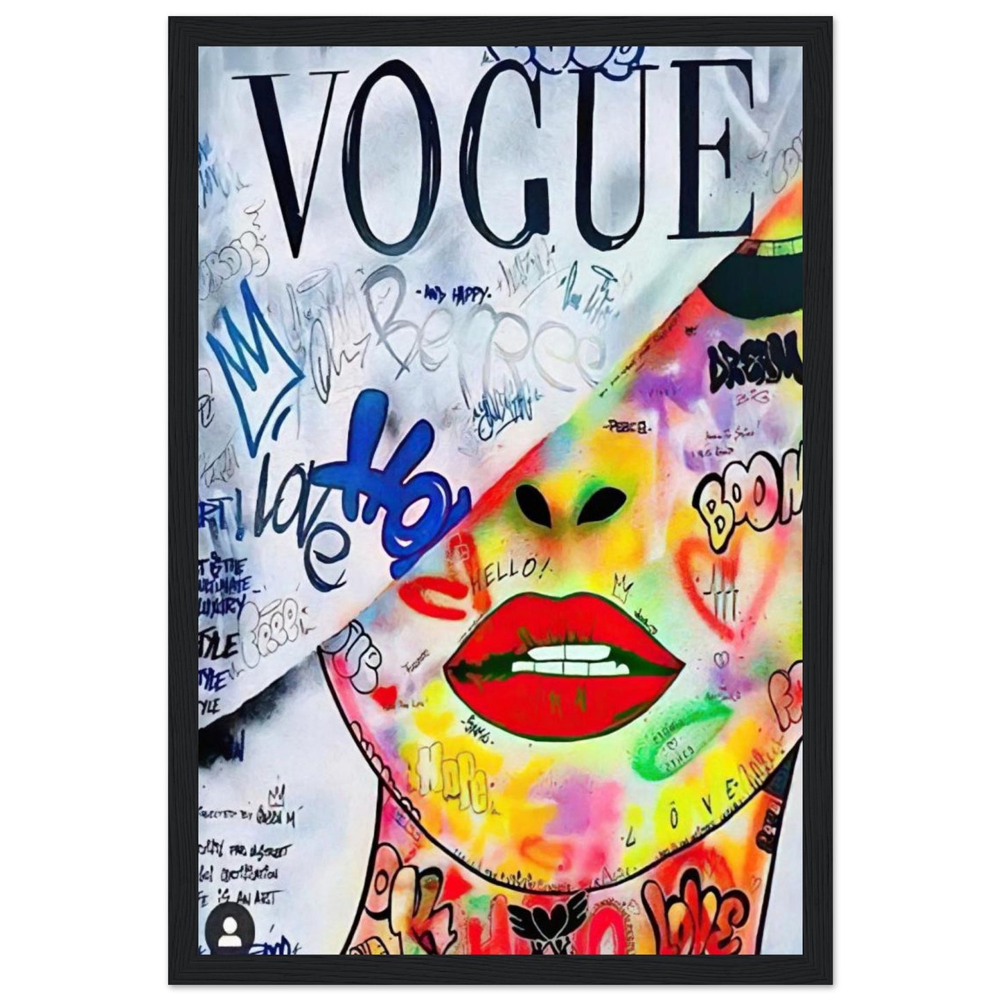 Vogue - Graffiti-Kunst - Poster