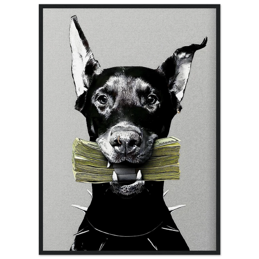 Doberman Cash Grip – Fashion – Poster