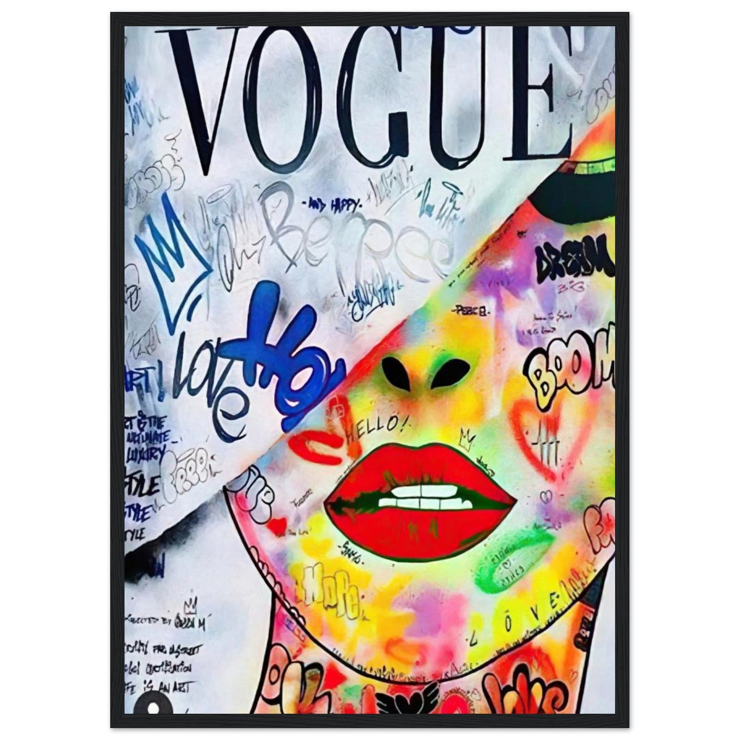 Vogue - Graffiti-Kunst - Poster