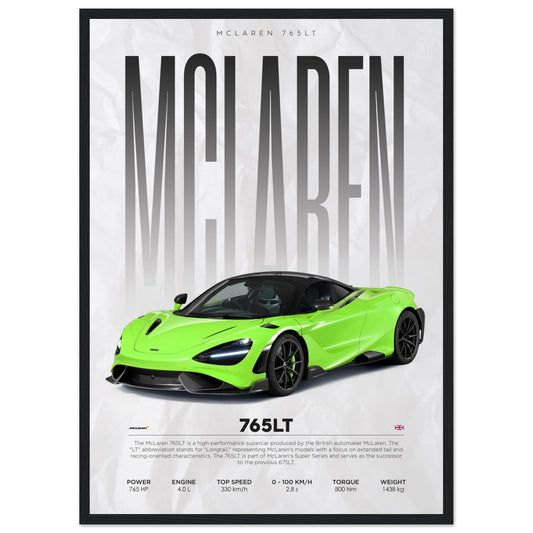 Mclaren - 765LT - Poster