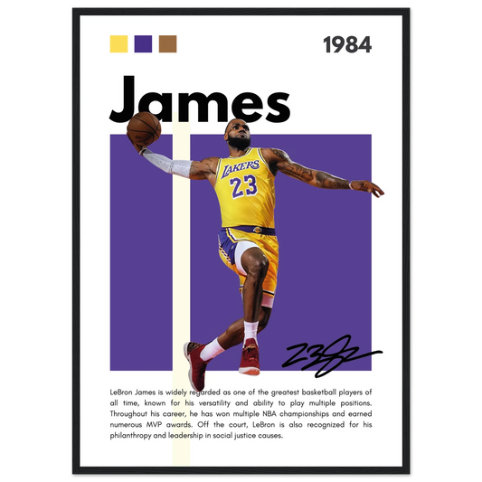 LeBron James – NBA – Poster (Purple Edition)