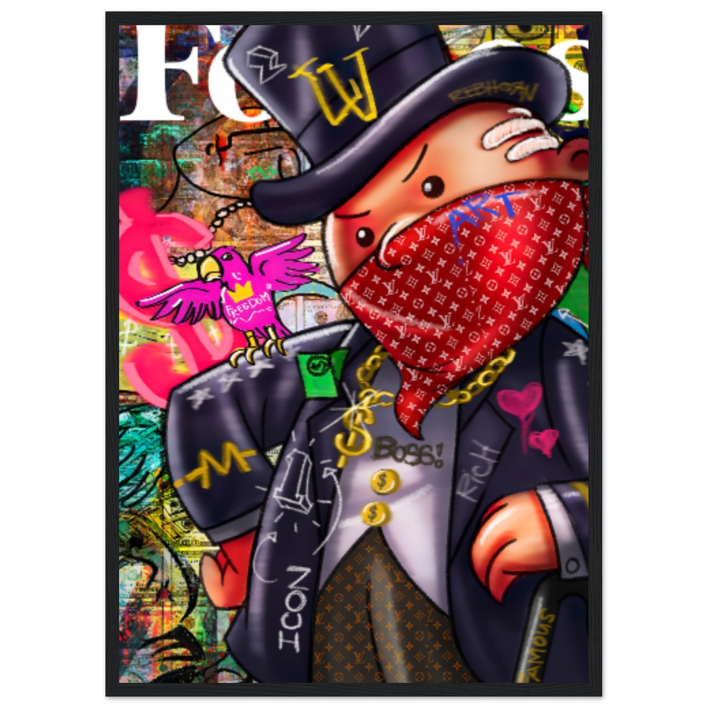 Mr. Monopoly - Graffiti Art - Poster