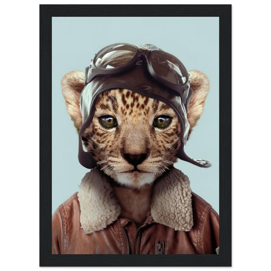 Pilot Cat- Animal - Poster