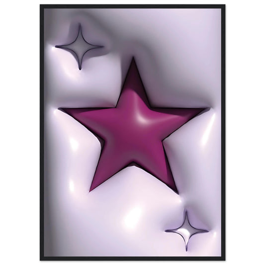 Lila Star - 3D - Art