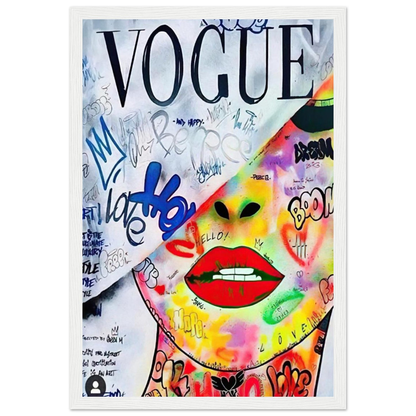 Vogue - Graffiti-Kunst - Poster