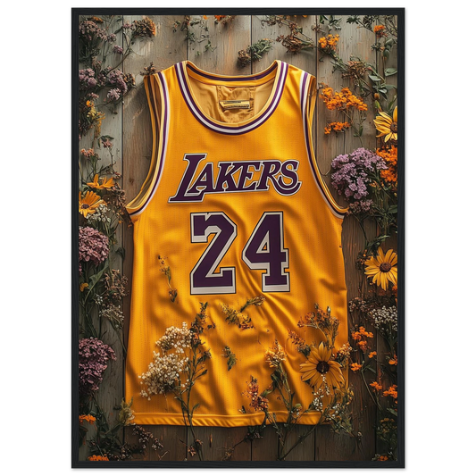 Kobe 24 Floral Jersey – NBA – Poster