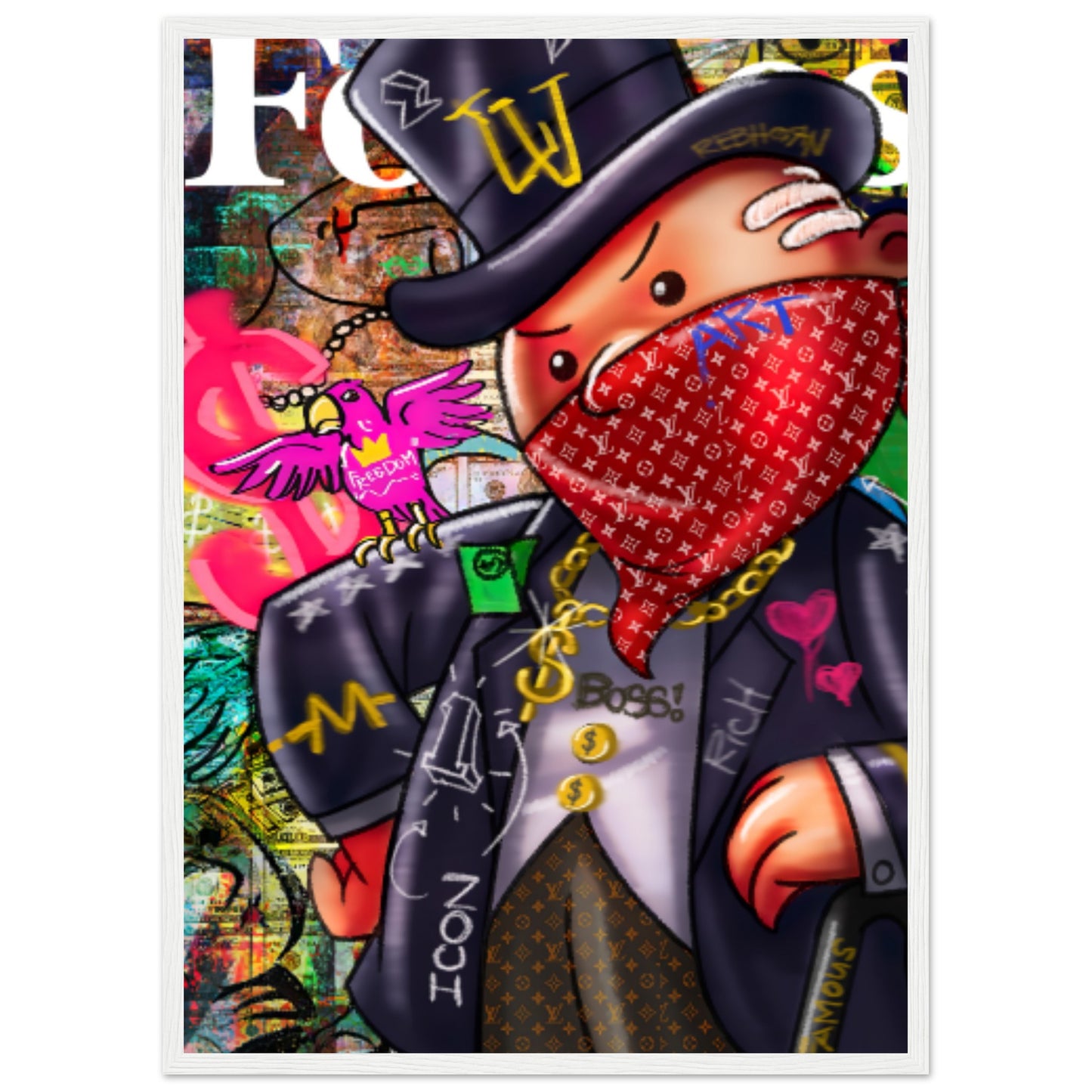 Mr. Monopoly - Graffiti Art - Poster