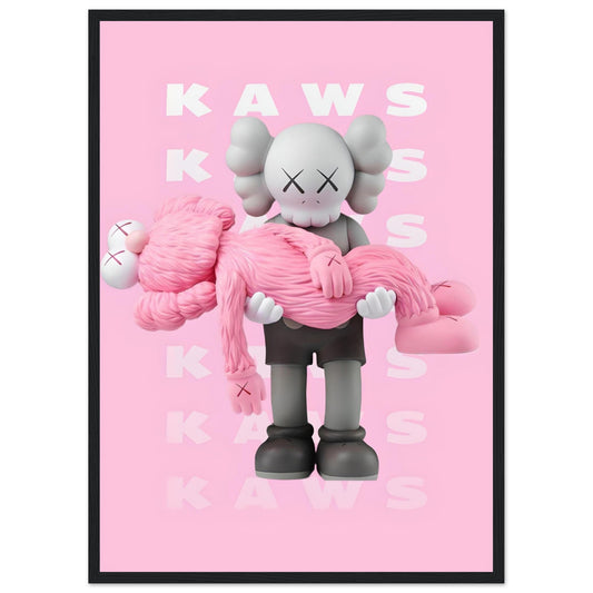 Pink Kaws - Death - Posters