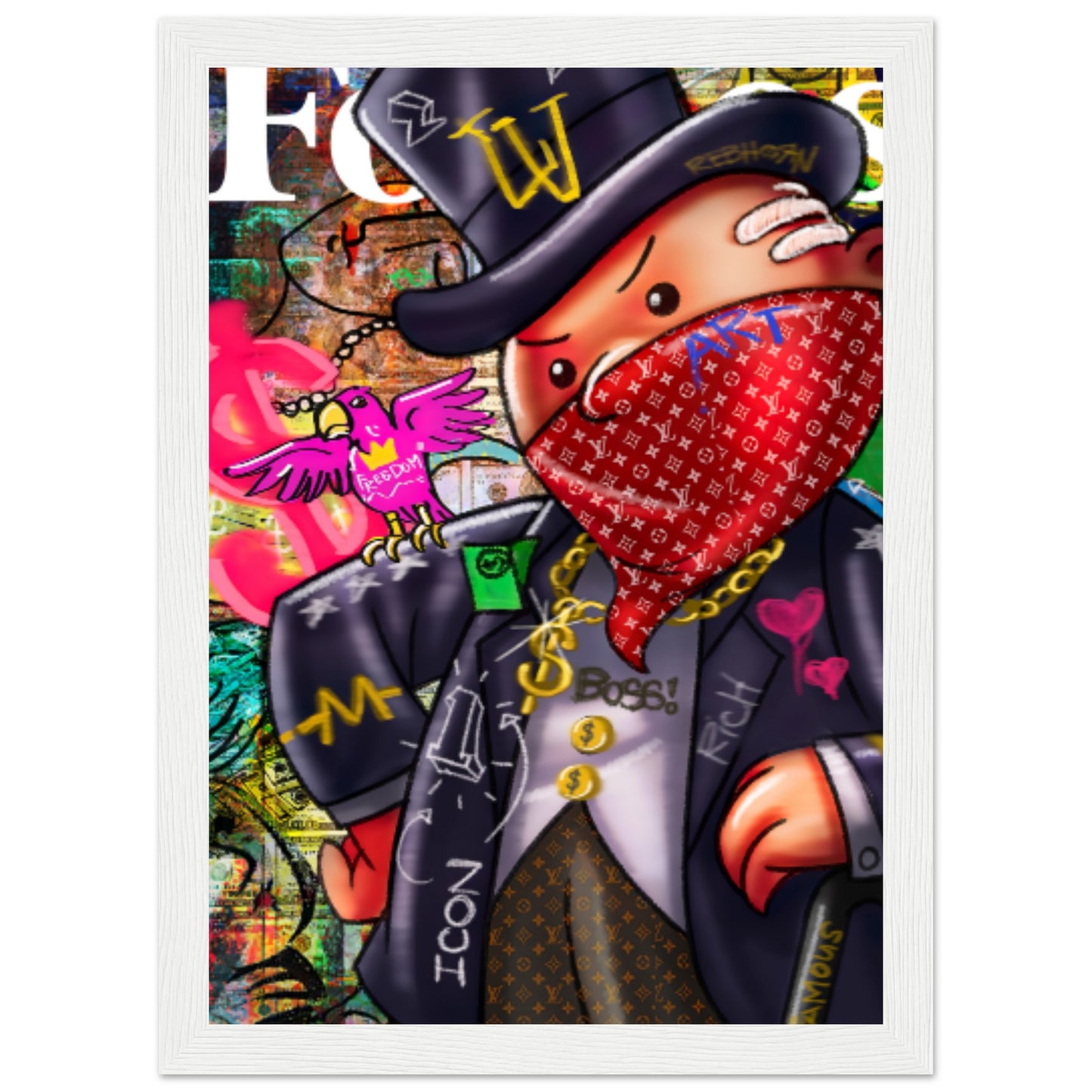 Mr. Monopoly - Graffiti Art - Poster