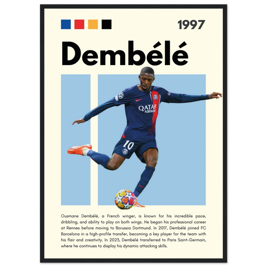 Ousmane Dembélé – Football – Poster