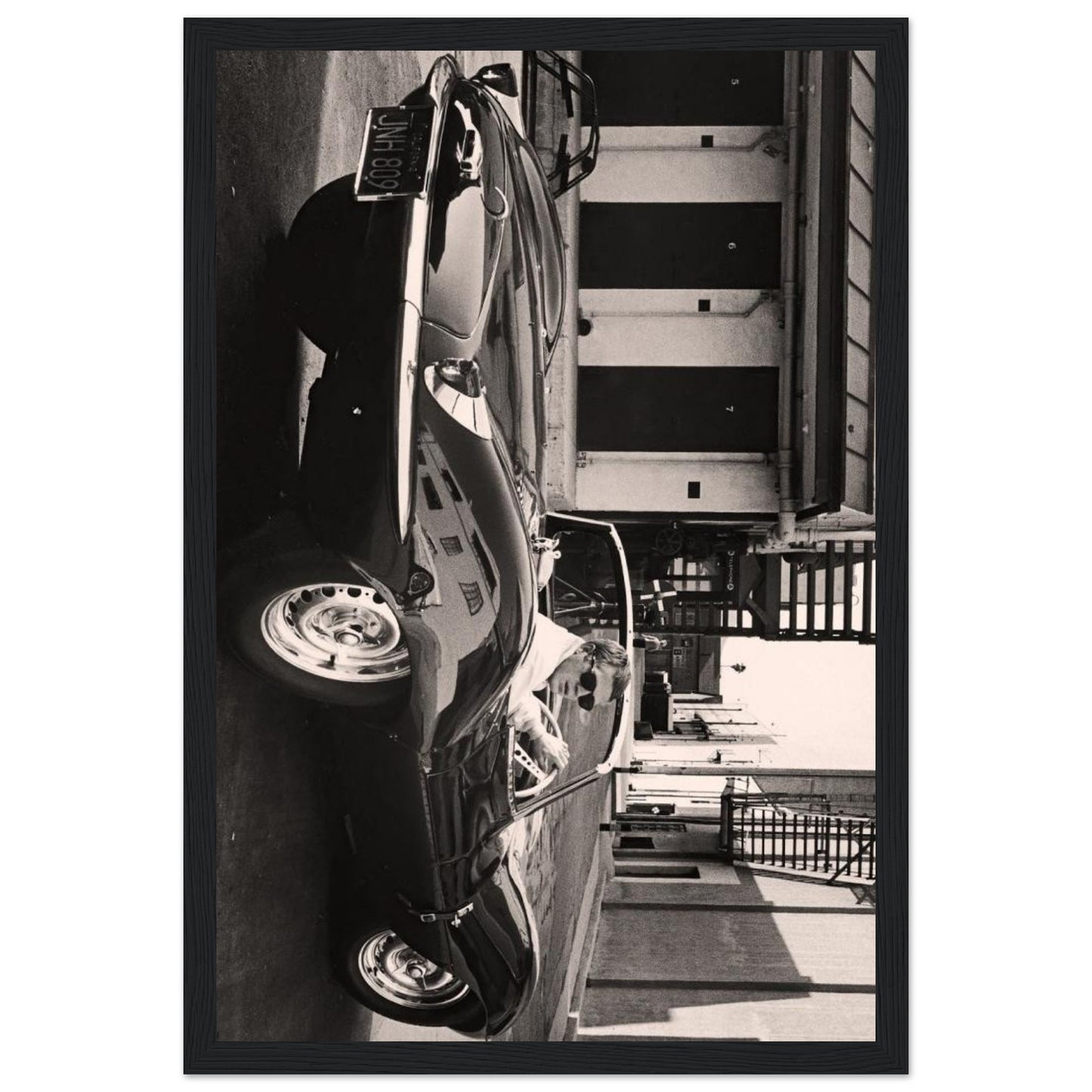 Altes Cabrio - Retro-Kunst - Poster