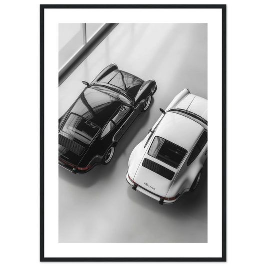 Porsche – 911 Carrera Duo (White Border) – Poster