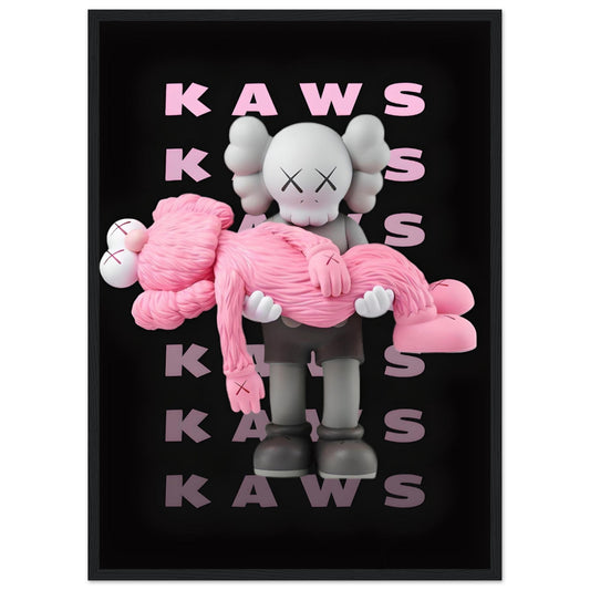 Pink Kaws - Death - Poster