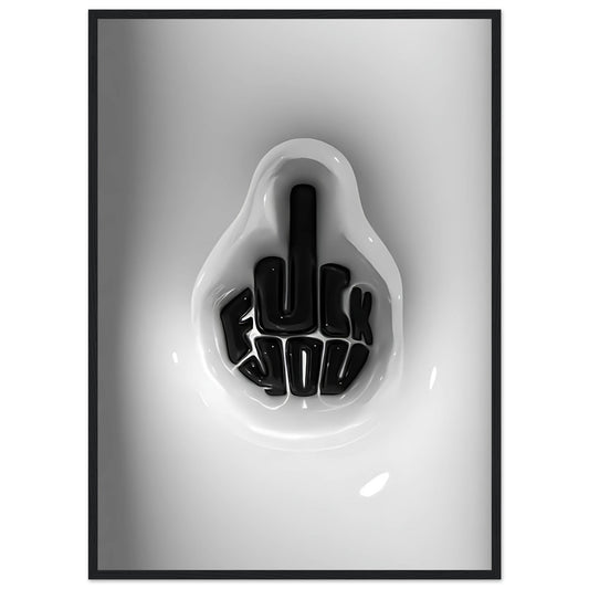 Middle Finger 3D Art – Bold "Fuck You" Statement