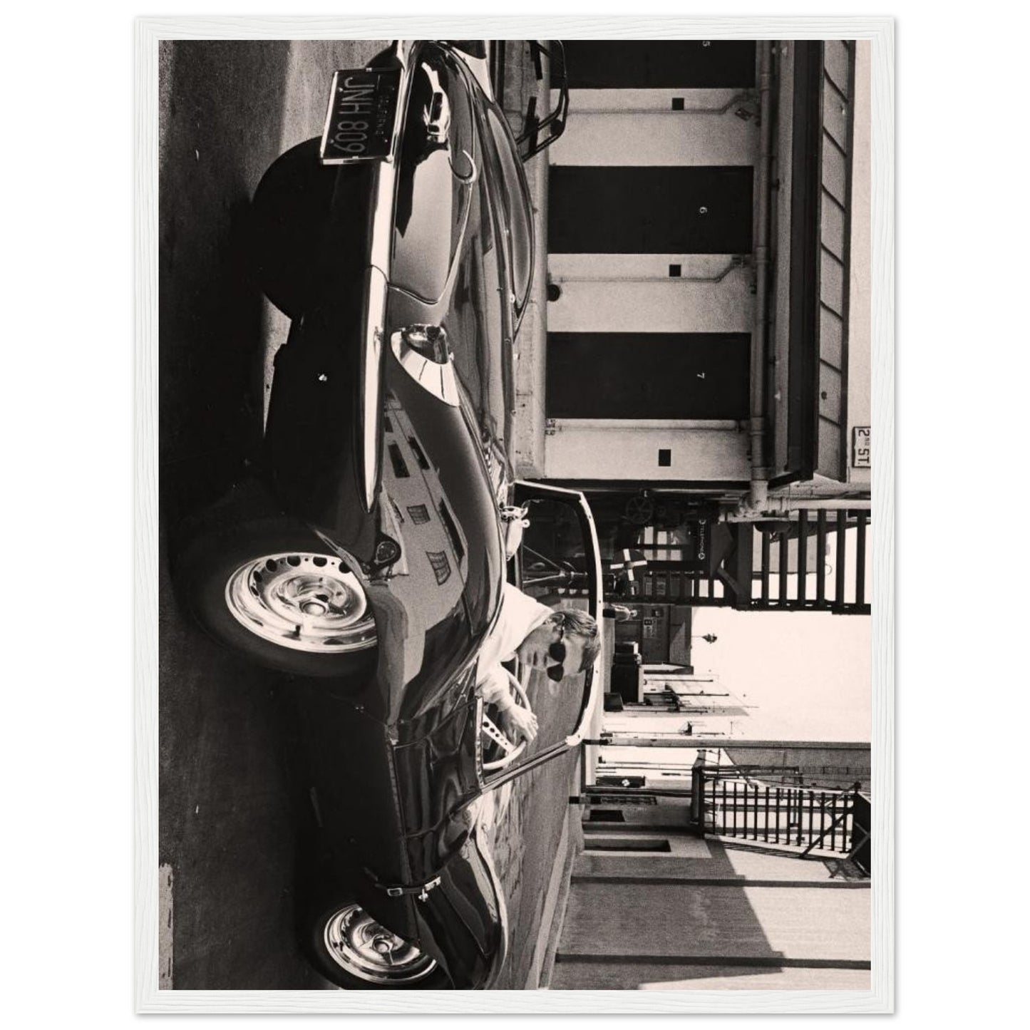 Altes Cabrio - Retro-Kunst - Poster