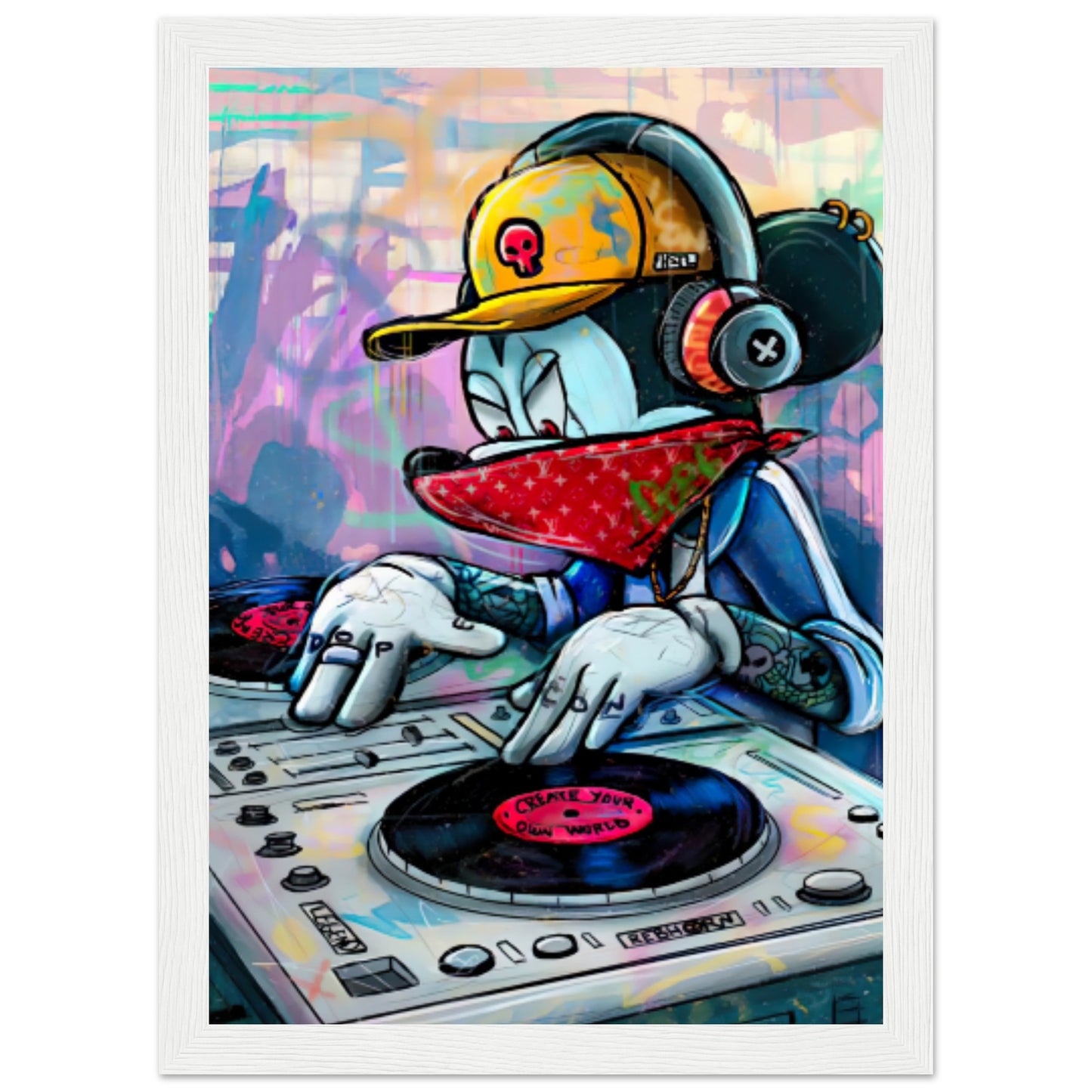 Minnie Mouse DJ - Graffiti Design