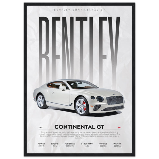 Bentley - Continental GT - Poster
