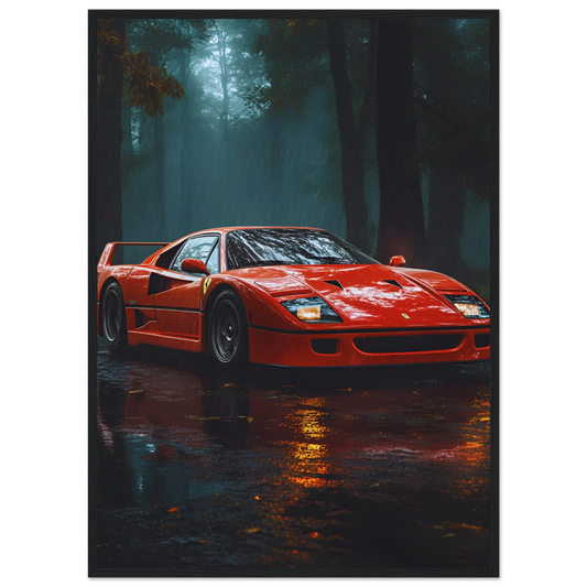 Ferrari F40 Forest Drive – Car – Poster