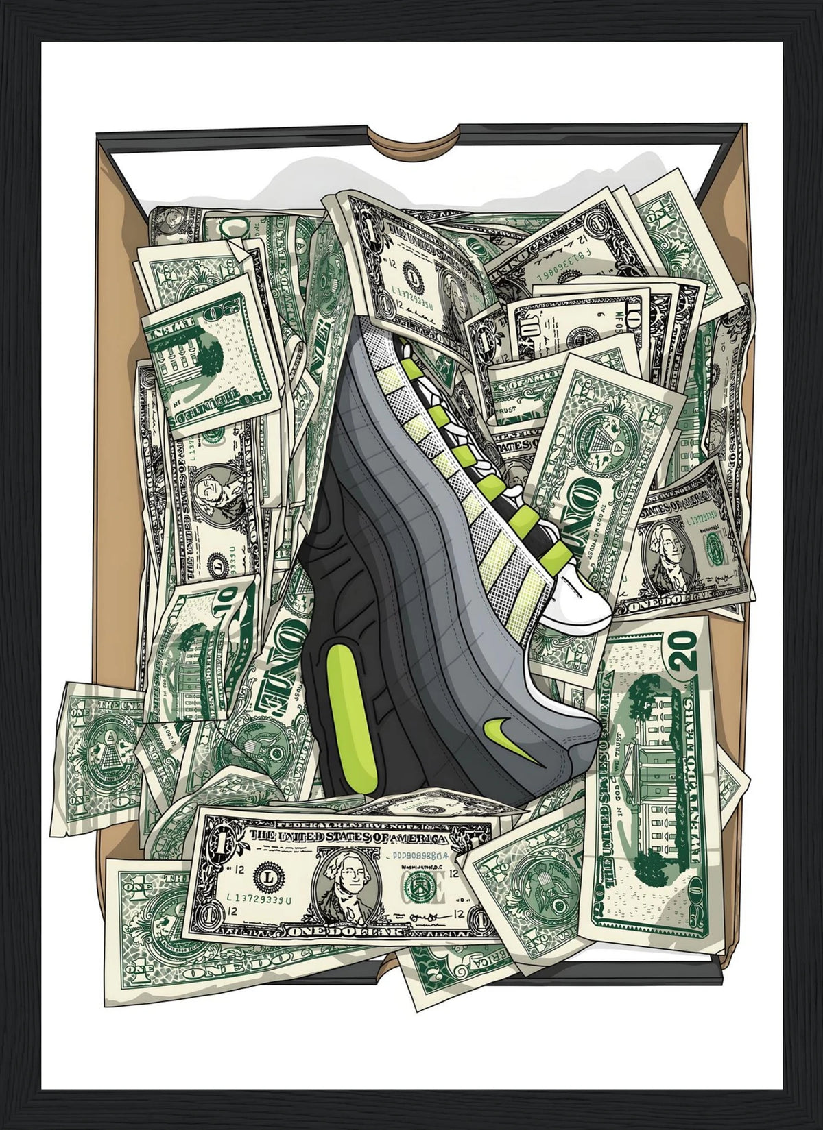 Air Max 97 Dollar Money Box – Sneaker – Poster