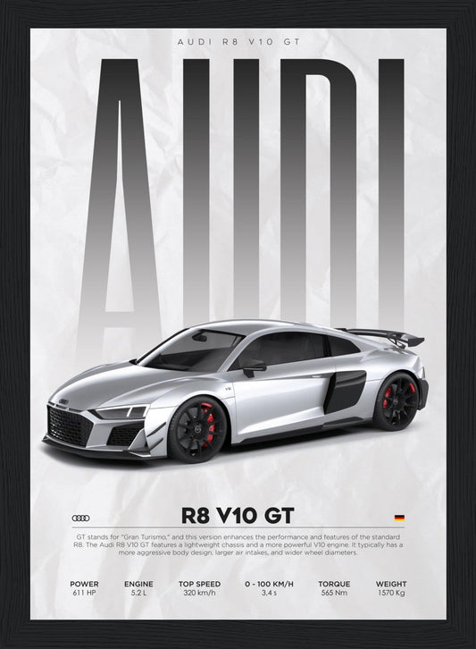 Audi - R8 - Poster